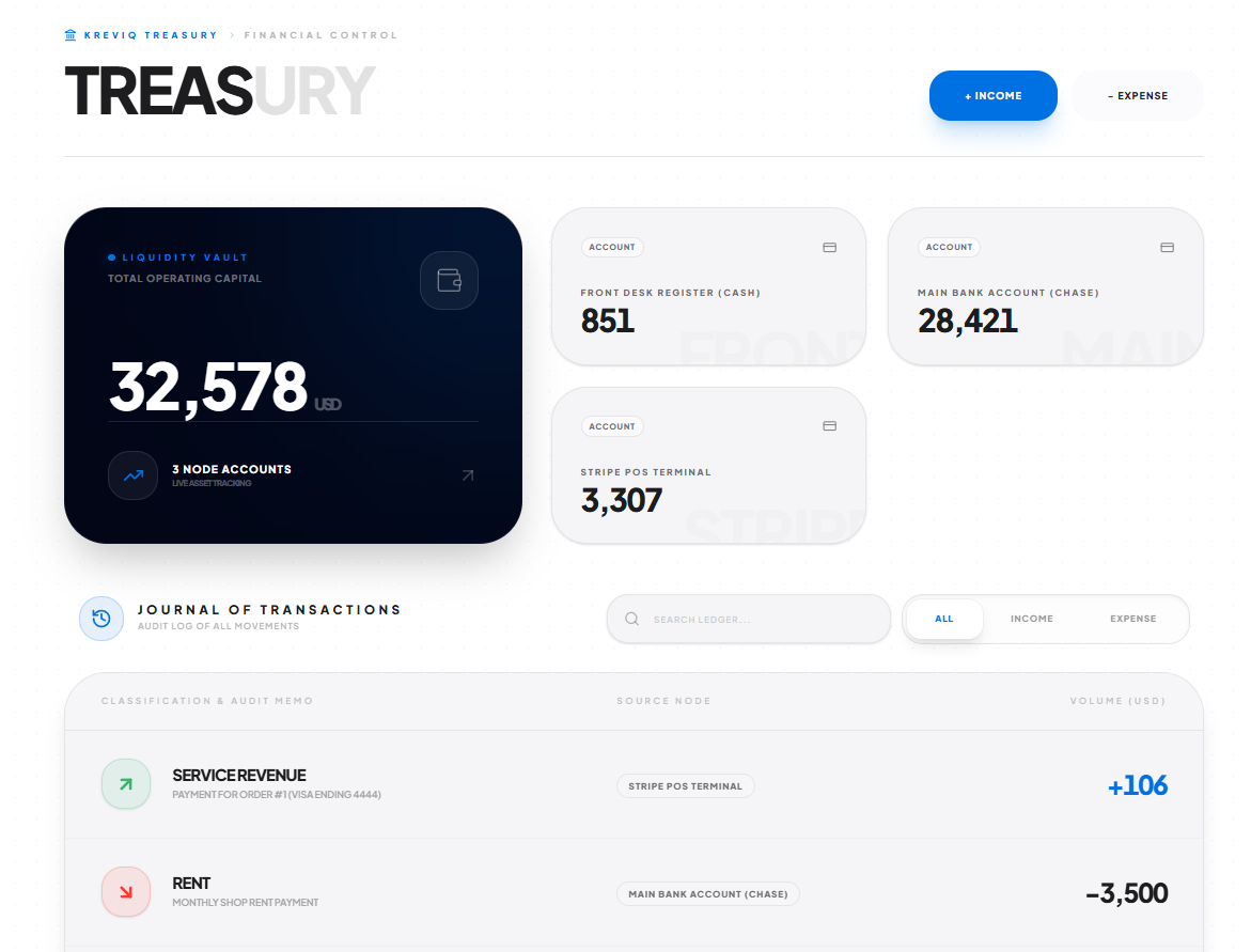 Treasury & Cashflow Analytics
